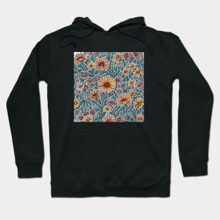 Daisies Minimalist Positive Retro Flora Vintage Since Hoodie